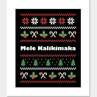 Hawaiian Christmas Mele Kalikimaka Posters and Art